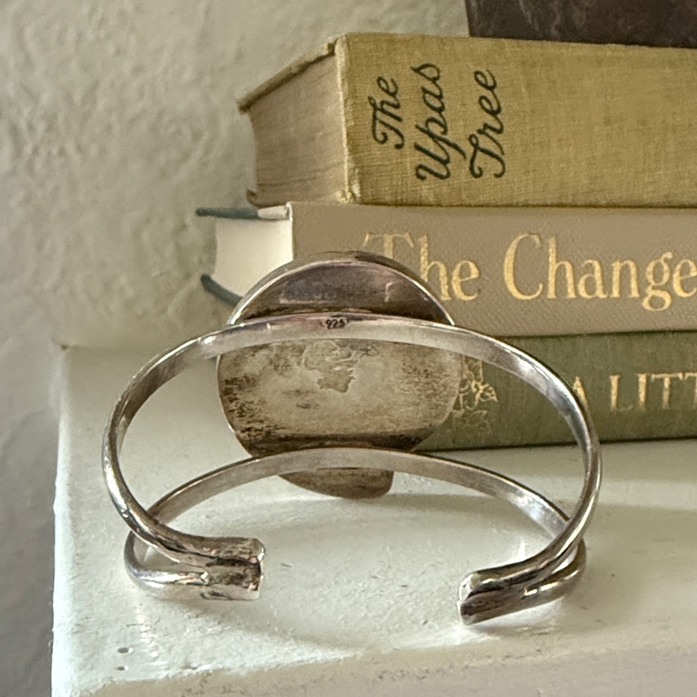 Sterling Silver Genuine Shell Cuff - image 3